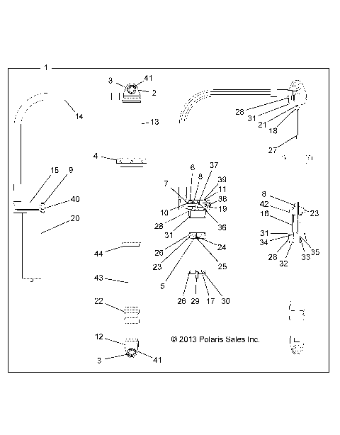 SUSPENSION, REAR SHOCK - Z14ST1EAM/EAW/EAK/EAN/EFW (49RGRSHOCKRR7044244)