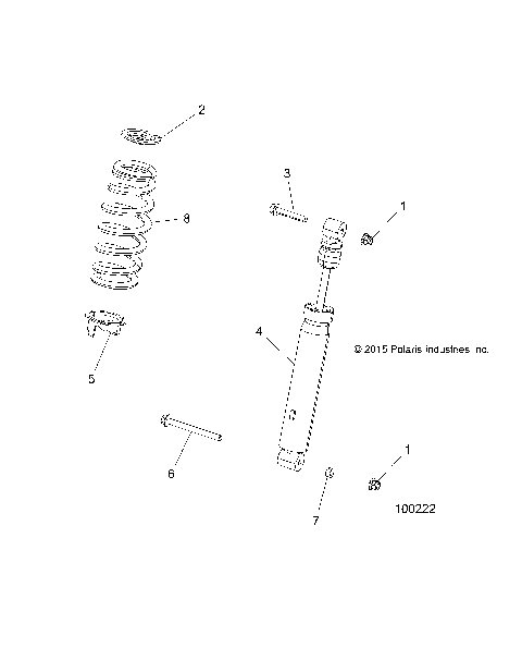 SUSPENSION, REAR SHOCK MOUNTING - A16DAE87AL (100222)