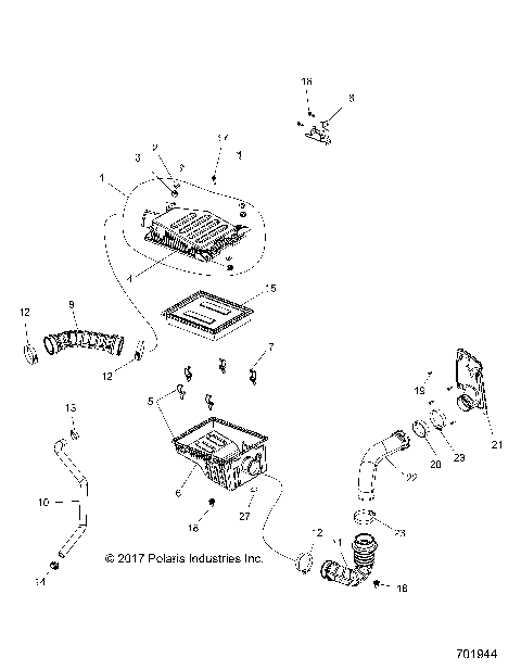 ENGINE, AIR INTAKE SYSTEM - R18RVU99AS (701944)