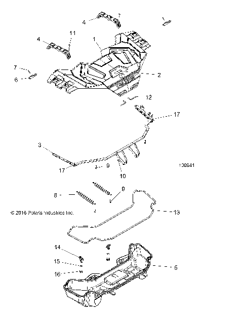 BODY, FRONT RACK - A17SXE95NL (100941)