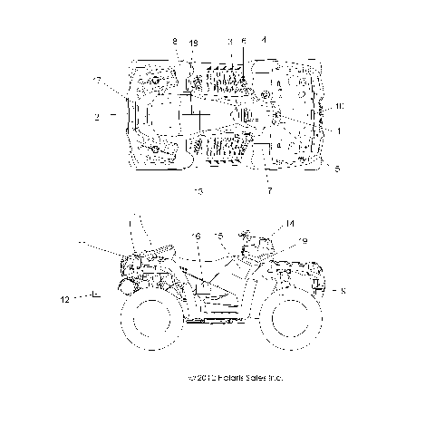 BODY, DECALS - A13DN8EAF/EAL/EAR (49ATVDECAL13SPTRG850)