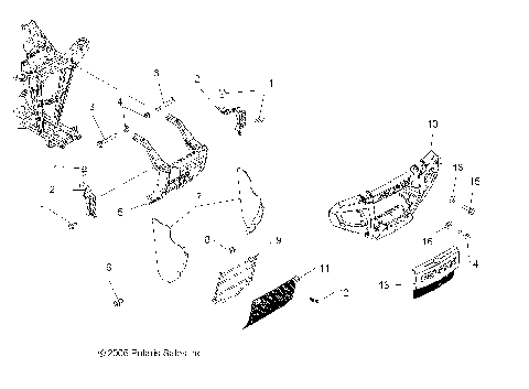 BUMPER MOUNTING - A07MH76FA (49ATVBUMPER07800EFIIN)