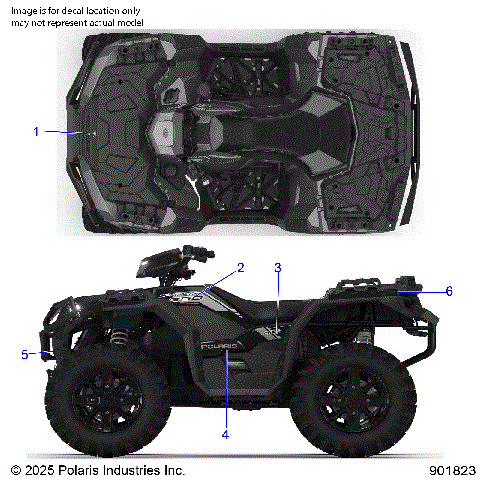 BODY, DECALS GRAPHIC - A26SEE50B1/B4 (901913)