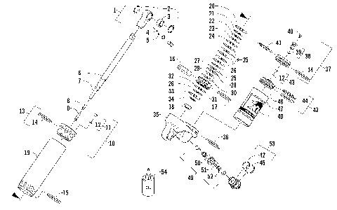 REAR SUSPENSION REAR ARM SHOCK ABSORBER [95840]