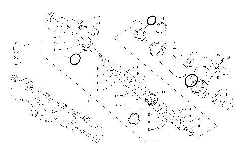 REAR SUSPENSION REAR ARM SHOCK ABSORBER [105176]