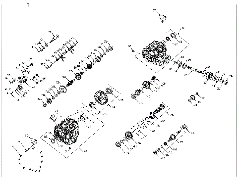 DRIVE TRAIN, MAIN GEARCASE INTERNALS - Z23GAD92PE (1334591)
