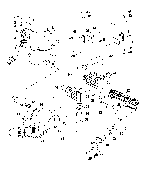 EXHAUST SYSTEM - W015199D (4964836483B005)