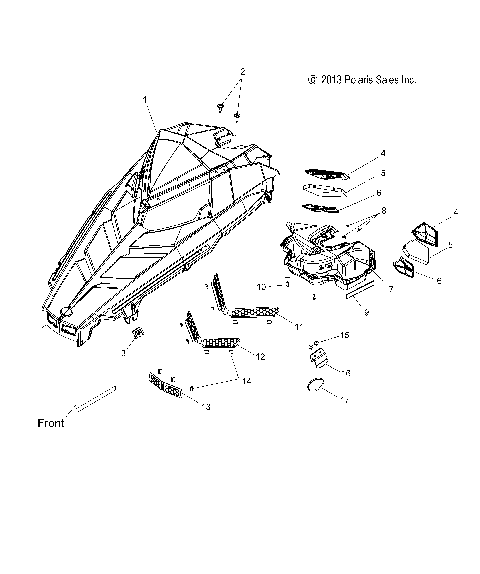 BODY, HOOD ASM. - S15CS6GSL/GEL (49SNOWHOOD14600V)