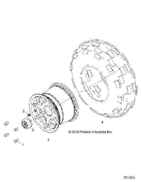 WHEELS, REAR - Z17VJE57AR (701363)