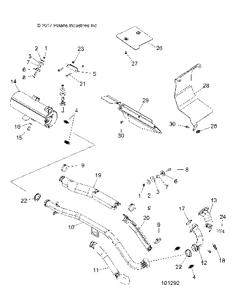 ENGINE, EXHAUST - A18S6E57B1 [101292]