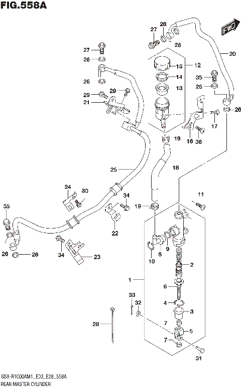 REAR MASTER CYLINDER
