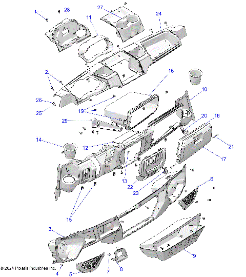 BODY, DASH - D25E3CC2B4/UC2B4 (C0707411-1)