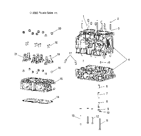 CYLINDER - W045305CA/IA/CB/IB/IE/CC/IC/CD/ID/IF (4990579057C07)