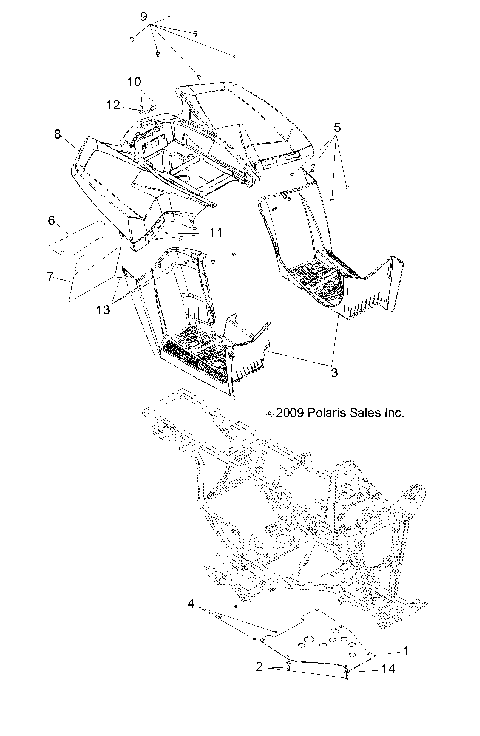 BODY, REAR CAB and FOOTWELLS - A13EA32FA (49ATVCABRR10BOSSI)