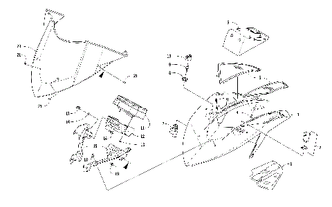 WINDSHIELD AND INSTRUMENTS ASSEMBLIES [104622]
