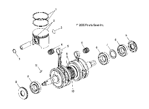 ENGINE, PISTON and CRANKSHAFT - S07MX4CS/CE (4997179717C12)