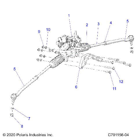 STEERING, GEAR BOX W/EPS AND RELATED - Z25R4E2KA4/B4  (C701156-04)
