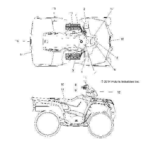 BODY, DECALS - A15SEB57CA/CJ/SEC57CJ/CA (49ATVDECAL15QUAD)