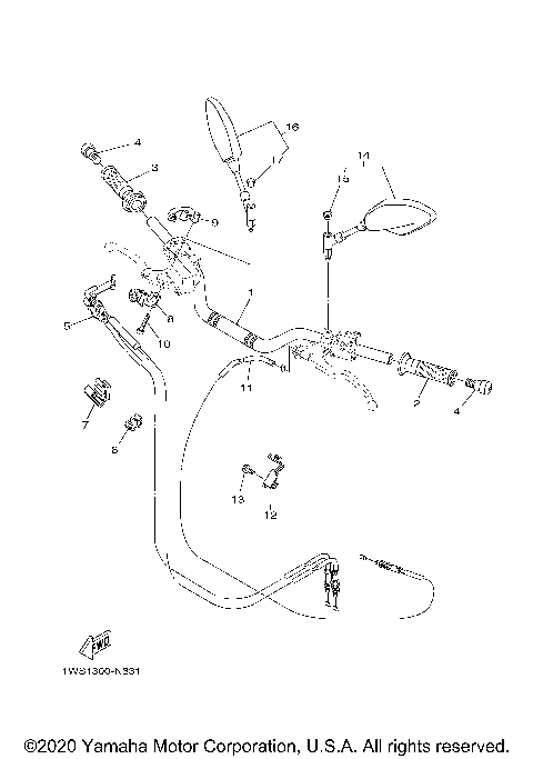 STEERING HANDLE CABLE