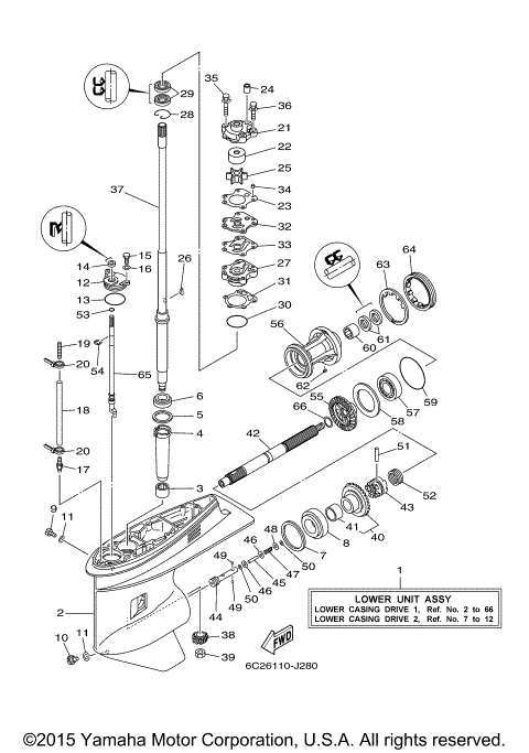 LOWER CASING DRIVE 1