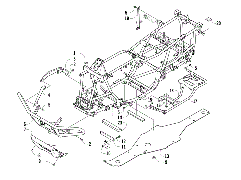 FRAME AND RELATED PARTS