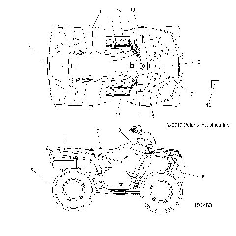 BODY, DECALS - A18SEF57N5 [101483]