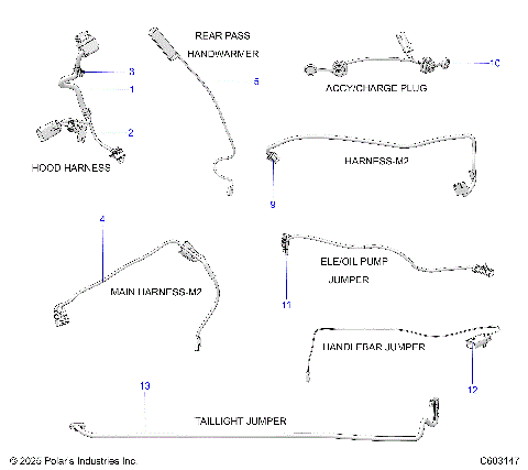 ELECTRICAL, HARNESS, HOOD, JUMPERS, MISC. - S26AJB6RSL/REL/AJE6RSL (C603147)