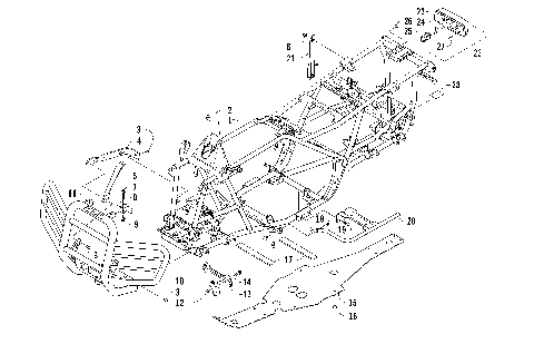 FRAME, TAILLIGHT, AND RELATED PARTS [93926]