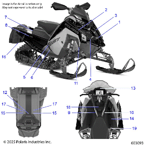 BODY, DECAL, BLACK PANEL W/BLUE DUSK TRIM - S26TDV8MS (603092)