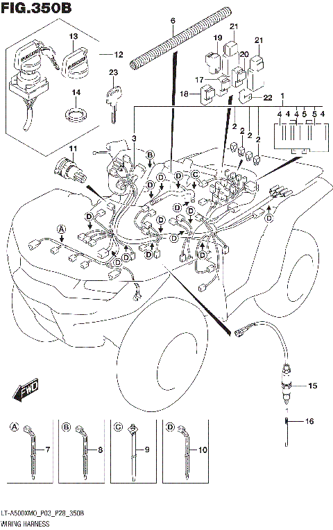WIRING HARNESS (LT-A500XM0 P28)