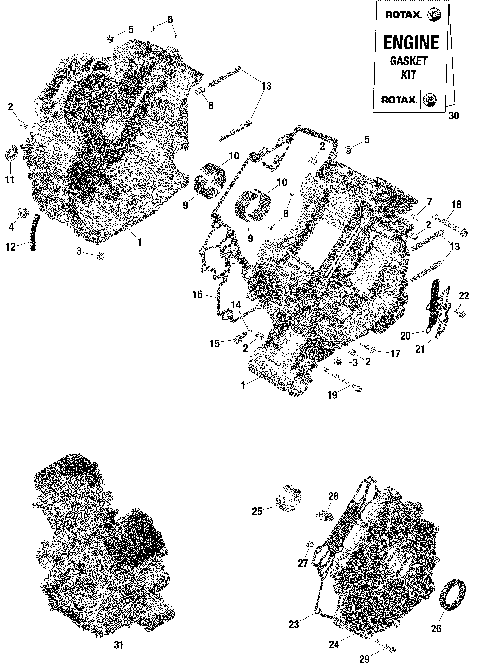 01- ROTAX - Crankcase
