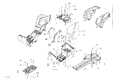 09- Body And Accessories 6X6 - 450 EFI - Squadron Green  -  Middle