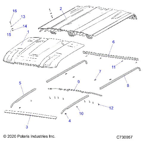 BODY, ROOF - R21RSK99A9/AP/AW/B9/BP/BW (C730057)