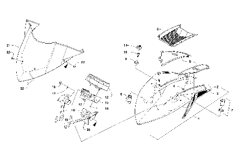 WINDSHIELD AND INSTRUMENTS ASSEMBLIES [103547]
