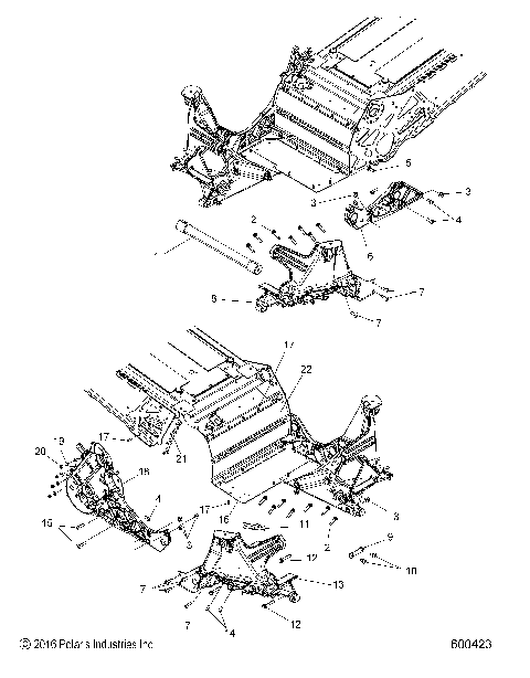 CHASSIS, BULKHEAD ASM. - S17EHP8P ALL OPTIONS (600423)