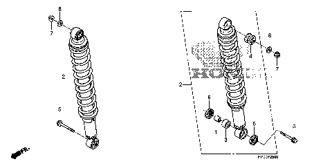 REAR SHOCK ABSORBER