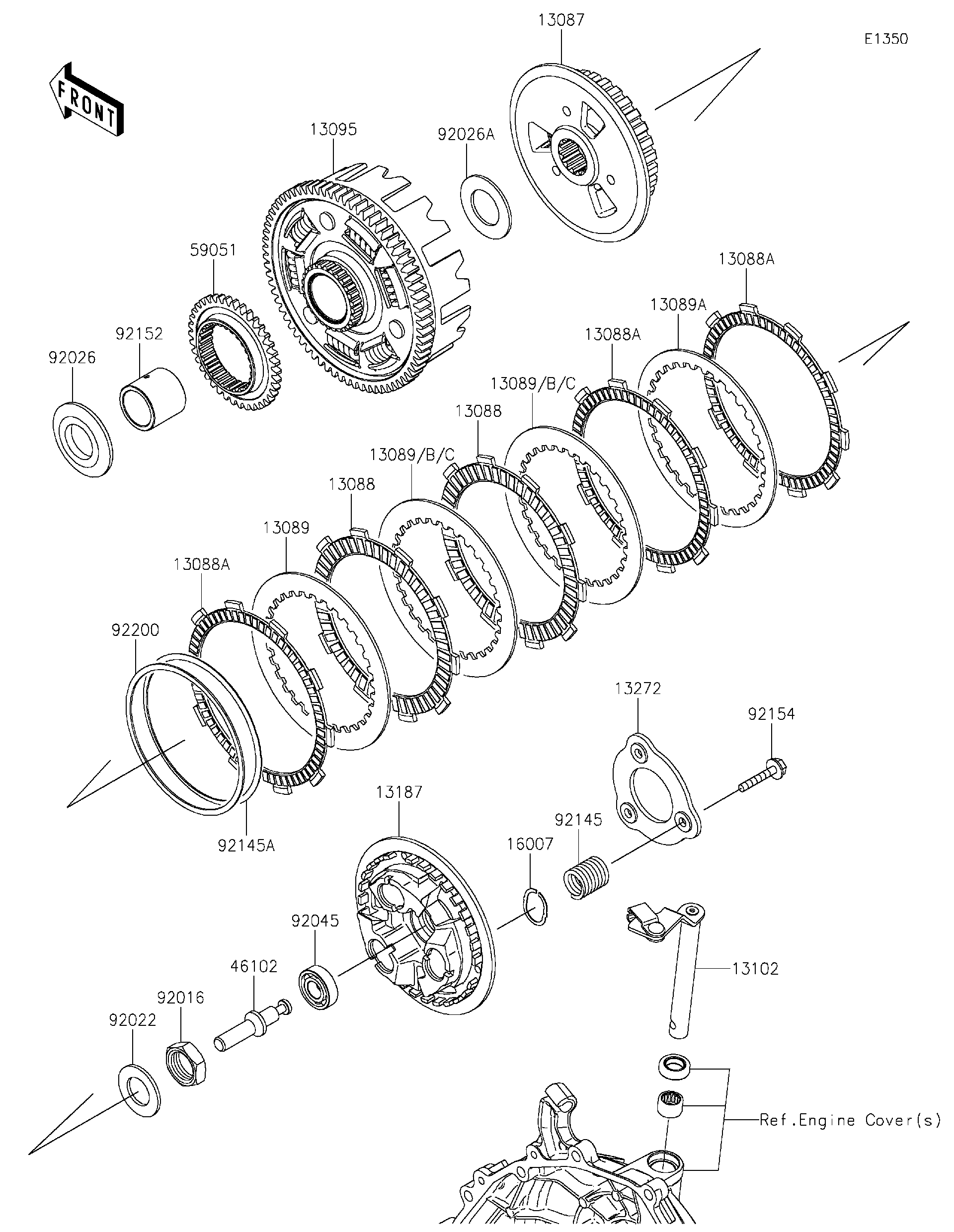 Diagram セットアップ〖N2659〗 Kawasaki Motorcycle 1993 OEM Parts Diagram for Carburetor