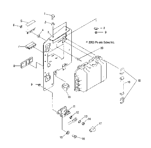 ELECTRICAL BOX MOUNTING - W045297DA/IA/IB (4990519051B13)