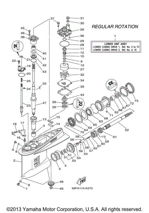 LOWER CASING DRIVE 1