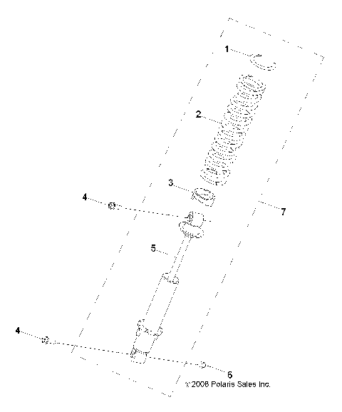 SUSPENSION, SHOCK, REAR - Z16YAV17AB/AF/CAB/CAF (49RGRSHOCKRR09RZR170)