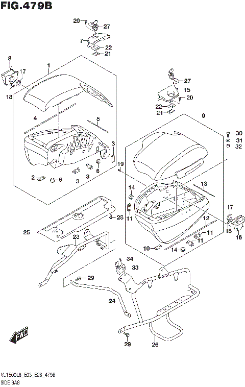 SIDE BAG (VL1500TL8 E03)