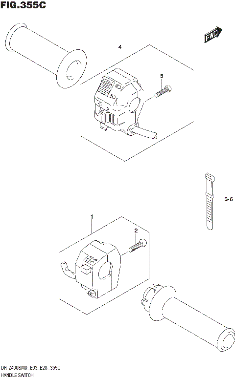 HANDLE SWITCH (DR-Z400S)
