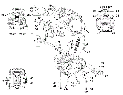CYLINDER HEAD AND CAMSHAFT/VALVE ASSEMBLY [300315]