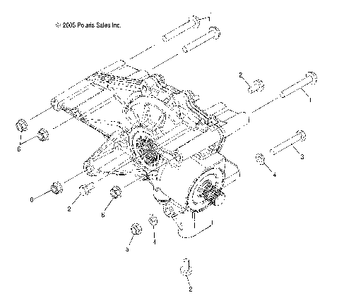 GEARCASE, REAR, MOUNTING - A07MH68AX/AY/AZ (4999200229920022D04)