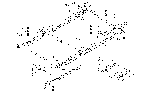 SLIDE RAIL AND TRACK ASSEMBLY [98688]