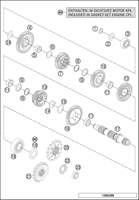 TRANSMISSION II - COUNTERSHAFT