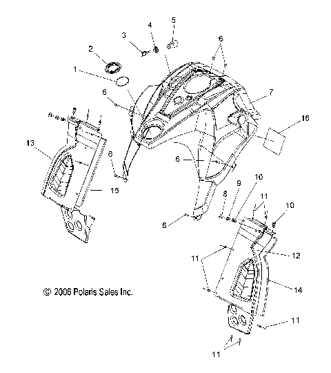 BODY, CONSOLE - S08PM6/PM7/PG7/PH7 (49SNOWCONSOLE08RMK155)