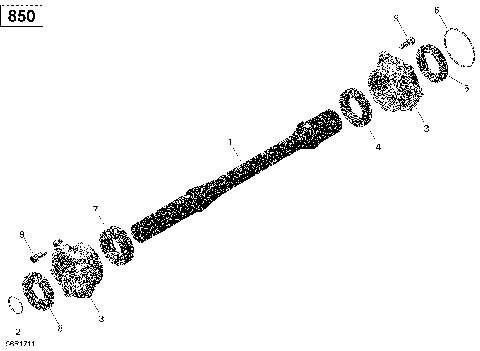 08- Drive Shaft - 850 EFI
