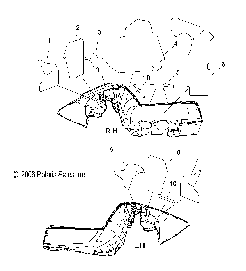 FENDER FOAM and FOIL - S07PS6FS/FSA (49SNOWFENDERFOAM600HO)