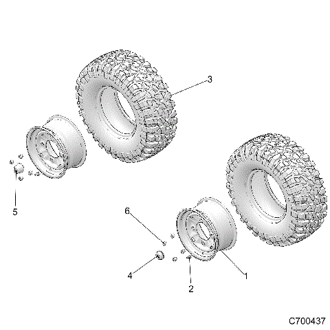 WHEELS - D26P4ED4D4 (C700437)